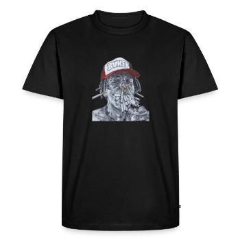 Zillakami - T-shirt Premium bio Homme - noir - Devant - Nico (187cm)
