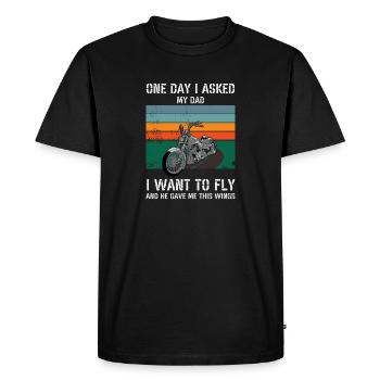 MotoCyclistes Amateurs de moto - T-shirt Premium bio Homme - noir - Devant - Nico (187cm)