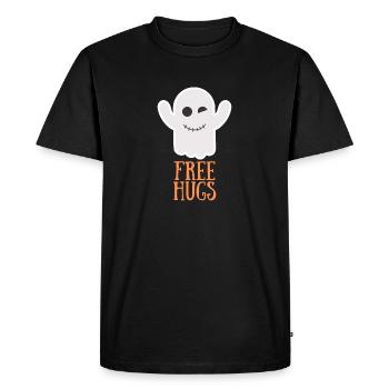 Free Hugs!! - Men's Premium Organic T-Shirt - black - Front - Nico (187cm)