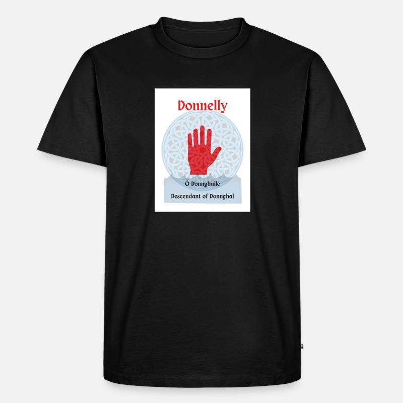 Donnelly - Männer Premium Bio T-Shirt - Schwarz