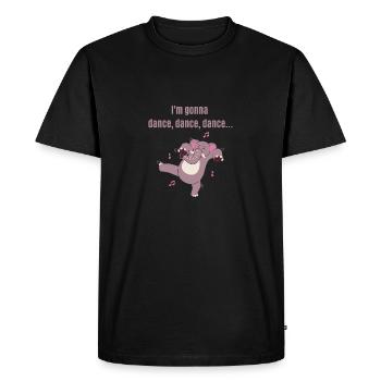 Carnaval - Danse danse drôle dansant éléphant - T-shirt Premium bio Homme - noir - Devant - Nico (187cm)