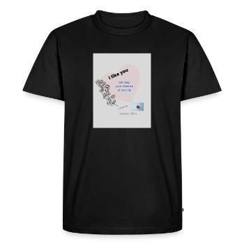 god's healing - T-shirt Premium bio Homme - noir - Devant - Nico (187cm)