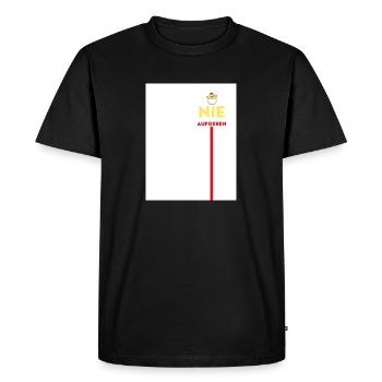 N’abandonnez jamais - T-shirt Premium bio Homme - noir - Devant - Nico (187cm)