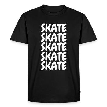 Patin - T-shirt Premium bio Homme - noir - Devant - Nico (187cm)