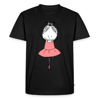ballerina - Men's Premium Organic T-Shirt - black - Front - Nico (187cm)