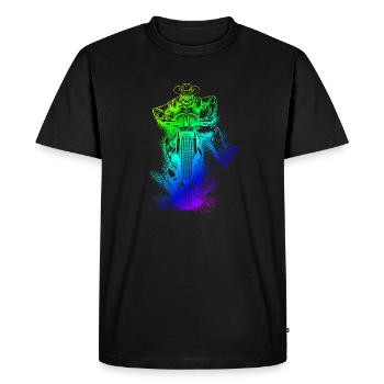 Motorcycle | Spirit | Biker | Motorcyclist - Men's Premium Organic T-Shirt - black - Front - Nico (187cm)
