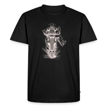 Motorcycle | Spirit | Biker | Motorcyclist - Men's Premium Organic T-Shirt - black - Front - Nico (187cm)