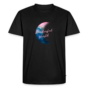 Un monde merveilleux - T-shirt Premium bio Homme - noir - Devant - Nico (187cm)