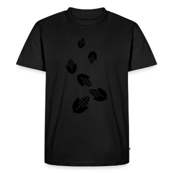 Symbole du maïs - T-shirt Premium bio Homme - noir - Devant - Nico (187cm)