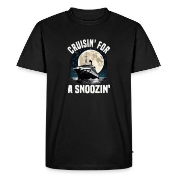 Croisière pour des vacances en bateau de croisière - T-shirt Premium bio Homme - noir - Devant - Nico (187cm)