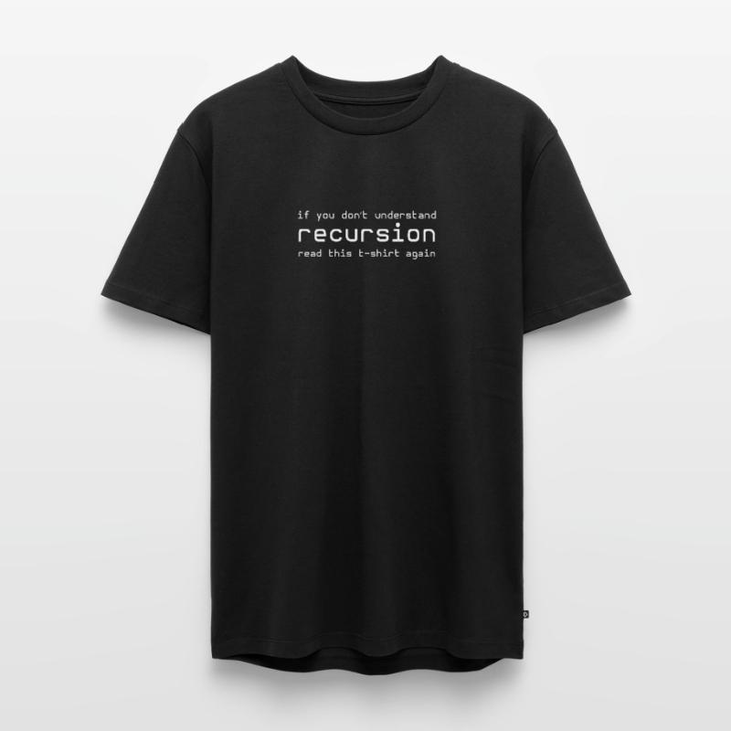 recursion developer programmer html c php phyt Men's Premium Organic T-Shirt