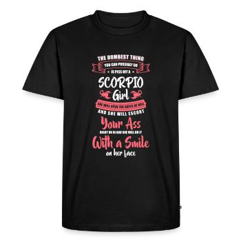 Horoscope Sting - T-shirt Premium bio Homme - noir - Devant - Nico (187cm)