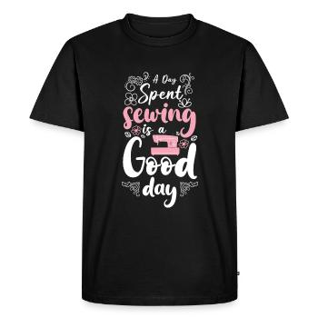 Sewing Profession Closer - Men's Premium Organic T-Shirt - black - Front - Nico (187cm)
