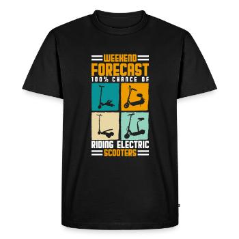 Scooter Rider Electric E-Scooter Hybrid - Men's Premium Organic T-Shirt - black - Front - Nico (187cm)