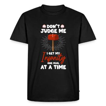 Post Office Letter Deliverers Parcel Deliverers Postmen - Men's Premium Organic T-Shirt - black - Front - Nico (187cm)