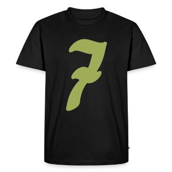 7 - T-shirt Premium bio Homme - noir - Devant - Nico (187cm)