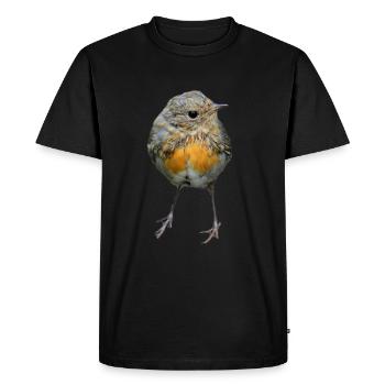 Oiseau - T-shirt Premium bio Homme - noir - Devant - Nico (187cm)