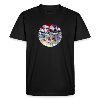 OUI, C’EST DE L’ART. - T-shirt Premium bio Homme - noir - Devant - Nico (187cm)