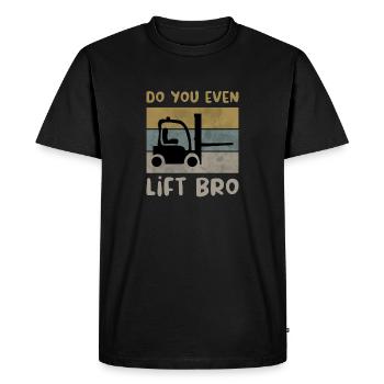 Chariot élévateur à fourche Disant Chariot élévateur Gift Warehouseman - T-shirt Premium bio Homme - noir - Devant - Nico (187cm)