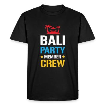 Equipe de fête à Bali - T-shirt Premium bio Homme - noir - Devant - Nico (187cm)