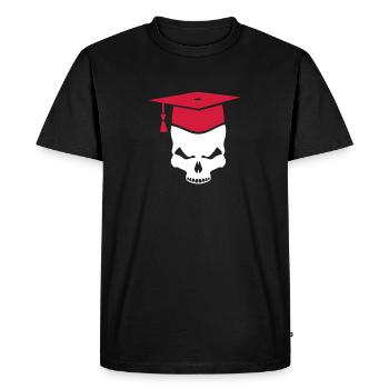 Crâne docteur en médecine - T-shirt Premium bio Homme - noir - Devant - Nico (187cm)
