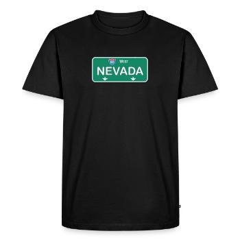 Nevada - T-shirt Premium bio Homme - noir - Devant - Nico (187cm)