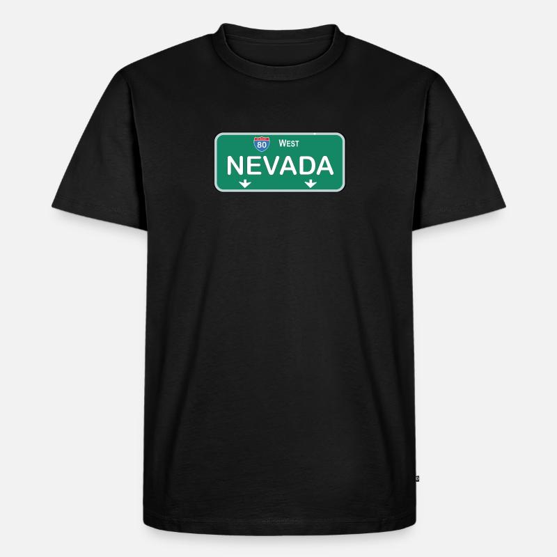 Nevada - Männer Premium Bio T-Shirt - Schwarz