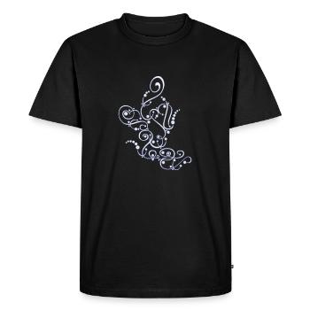 DECO 9 - T-shirt Premium bio Homme - noir - Devant - Nico (187cm)