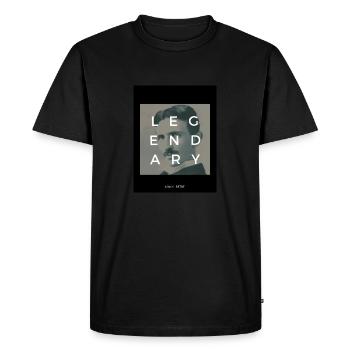 Nikola légendaire - T-shirt Premium bio Homme - noir - Devant - Nico (187cm)