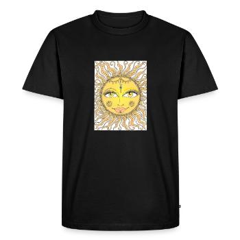 Sun - Men's Premium Organic T-Shirt - black - Front - Nico (187cm)
