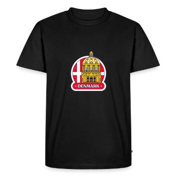 Denmark - Men's Premium Organic T-Shirt - black - Front - Nico (187cm)