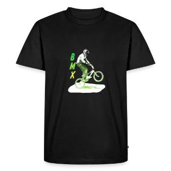 bmx - Men's Premium Organic T-Shirt - black - Front - Nico (187cm)