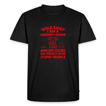 Nurse - T-shirt Premium bio Homme - noir - Devant - Nico (187cm)