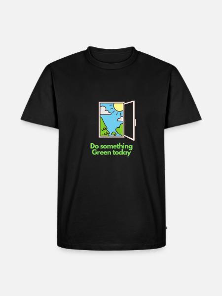 Do something Green today! - Men's Premium Organic T-Shirt - black