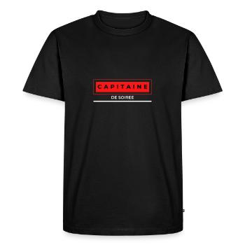 securite - T-shirt Premium bio Homme - noir - Devant - Nico (187cm)