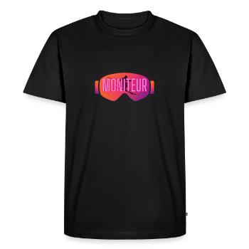 moniteur de ski - T-shirt Premium bio Homme - noir - Devant - Nico (187cm)