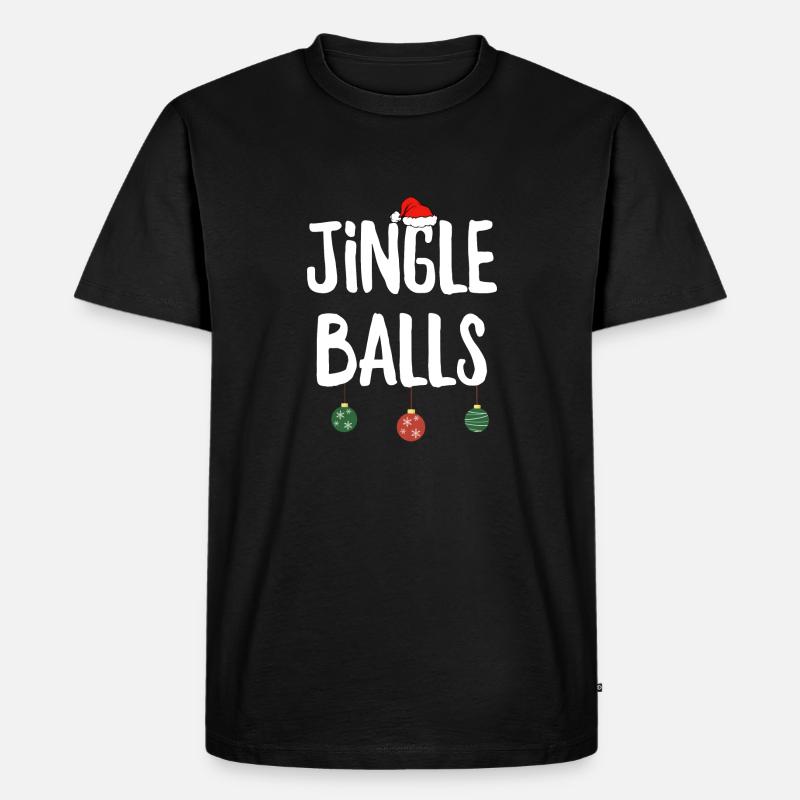 Jingle Bälle - Männer Premium Bio T-Shirt - Schwarz