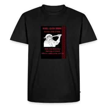 NAILL GLÚN DUBH, ANCÊTRE DES O NEILL - T-shirt Premium bio Homme - noir - Devant - Nico (187cm)