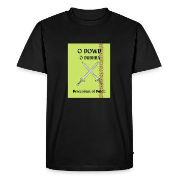 O DOWD SURNAME - Men's Premium Organic T-Shirt - black - Front - Nico (187cm)