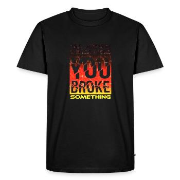 tech it computer quotes fraze meme cool quote cyber - Men's Premium Organic T-Shirt - black - Front - Nico (187cm)