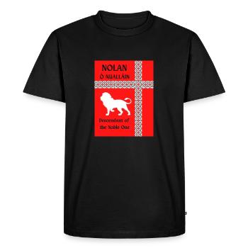 Nolan surname - Men's Premium Organic T-Shirt - black - Front - Nico (187cm)