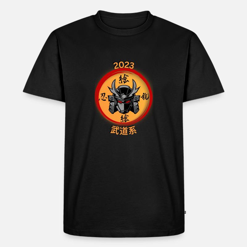 Futuristic Samurai #3 - Männer Premium Bio T-Shirt - Schwarz