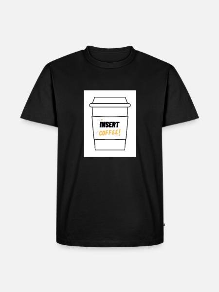 Insert Coffee Label LSHYBW - Men's Premium Organic T-Shirt - black