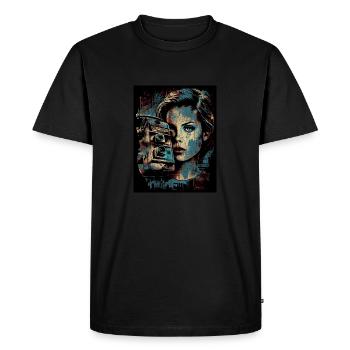 jugapilo Retro impression d’images - T-shirt Premium bio Homme - noir - Devant - Nico (187cm)