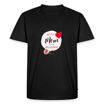 Universe - Men's Premium Organic T-Shirt - black - Front - Nico (187cm)