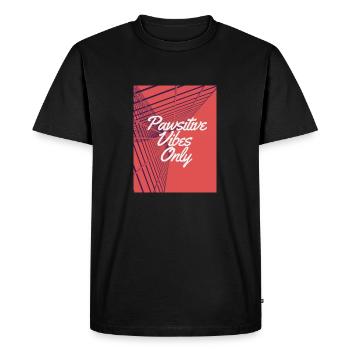 Positive vibe only - T-shirt Premium bio Homme - noir - Devant - Nico (187cm)