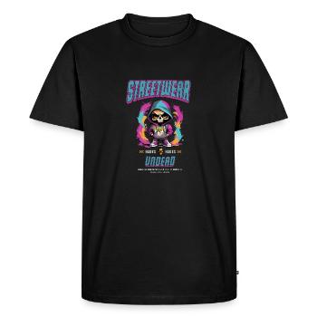 Streetwear Morts-vivants - T-shirt Premium bio Homme - noir - Devant - Nico (187cm)