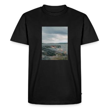 océan - T-shirt Premium bio Homme - noir - Devant - Nico (187cm)