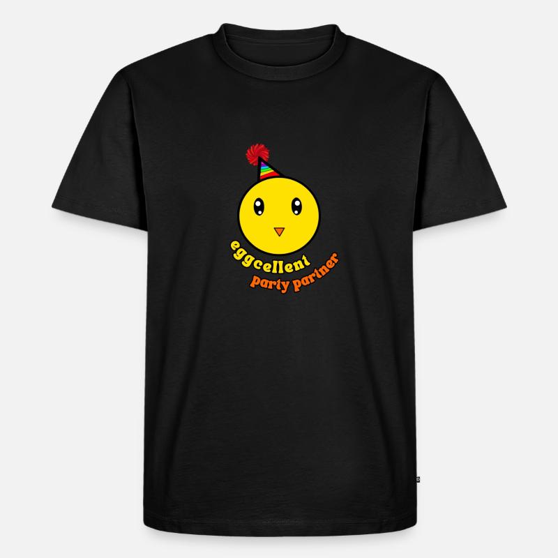 Eggcellent - Männer Premium Bio T-Shirt - Schwarz