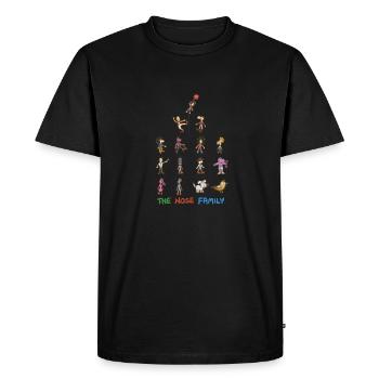 All in one with outline - Men's Premium Organic T-Shirt - black - Front - Nico (187cm)